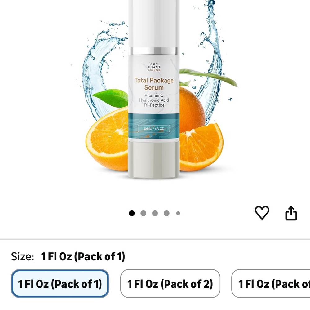 Total Package Serum – Vitamin C Hyaluronic Acid + tri peptide